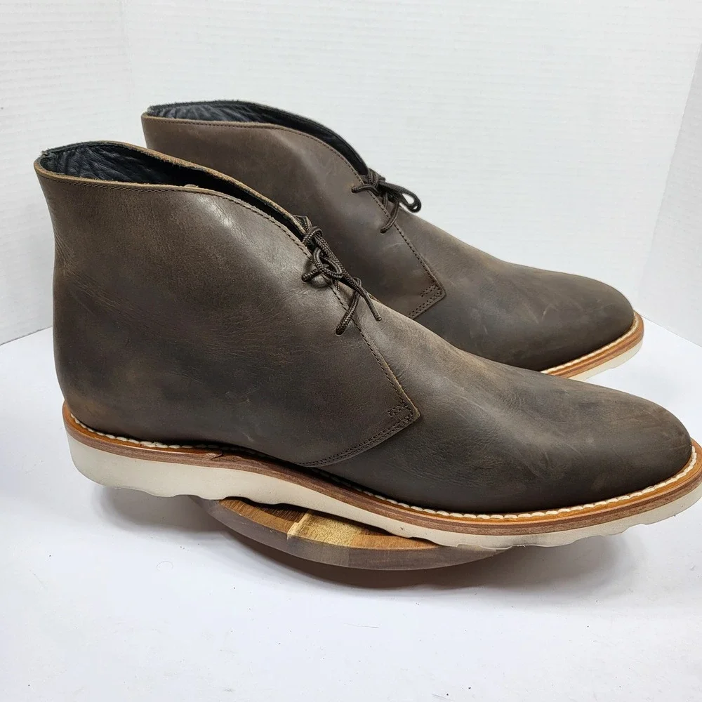Thursday Boot Co Scout Chukka Mens 16 Brown Good Leather Wedge Sole Boot